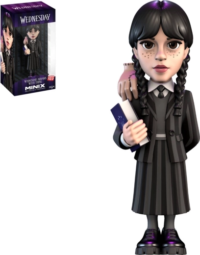 MINIX gyűjtői figura Wednesday Addams kézzel - 1 db