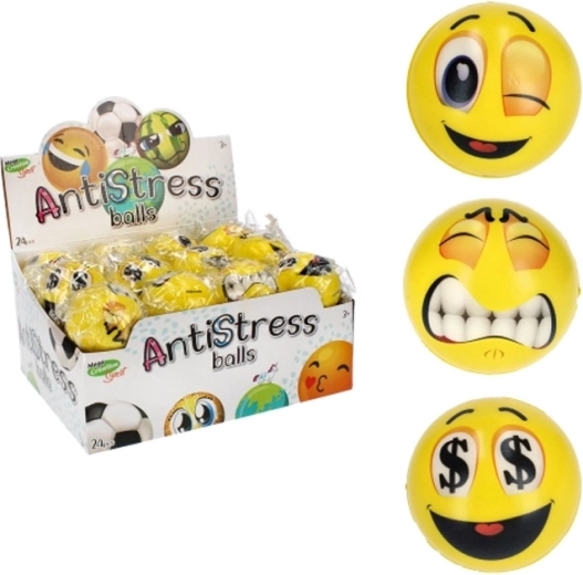 Antistressz mosolygó labda – puha labda 7 cm