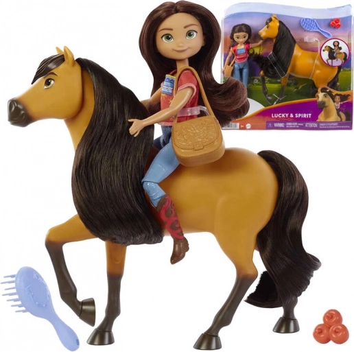 Spirit Lucky és Spirit – baba mustanggal játékszett