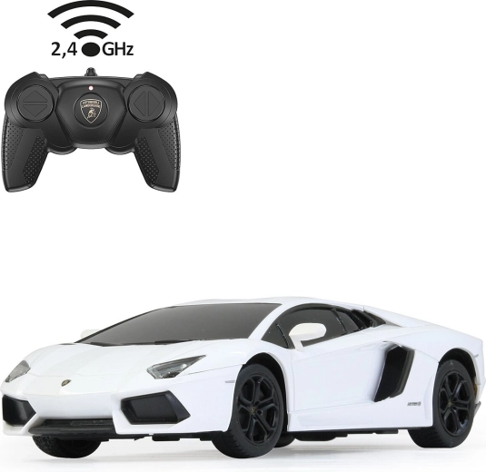 Távirányítós Lamborghini Aventador autó, 1:24, fehér