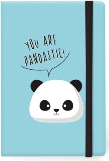 Kötött fedeles panda füzet A5