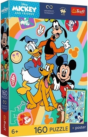 Trefl Premium Plus Kids puzzle Mickey Mouse – Egéróra 160 darab