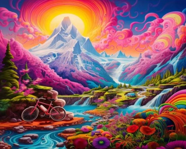 Számfestő készlet – mesebeli táj 40 × 50 cm