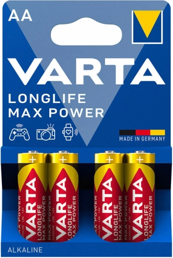 Varta Longlife Max Power alkáli elemek AA, 4 db