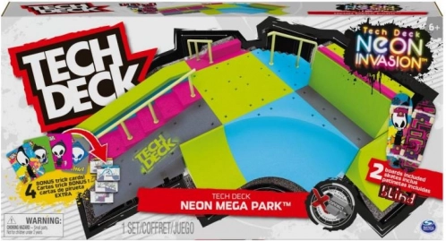 Tech Deck xconnect nagy neon gördeszkapark, ami világít a sötétben