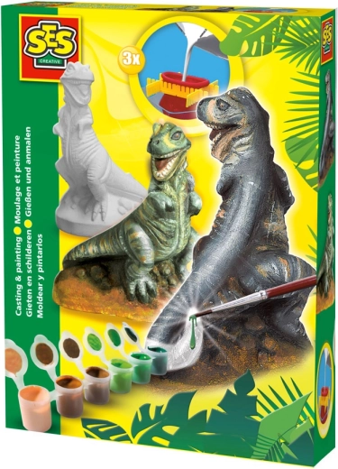 SES Creative T-rex öntése és festése