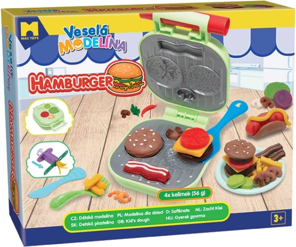 MODELO Vidám gyurma Hamburger készlet