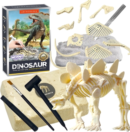 Woopie archeológiai készlet – dinoszaurusz stegosaurus, ásatás és összerakható csontváz