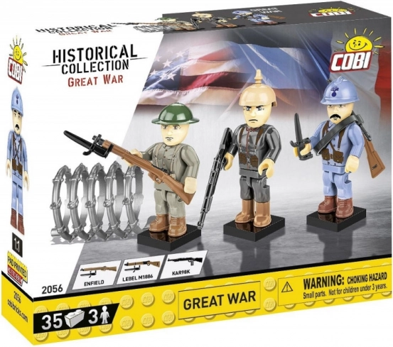 Nagy Háború Építőkészlet 3 figura 35 darab