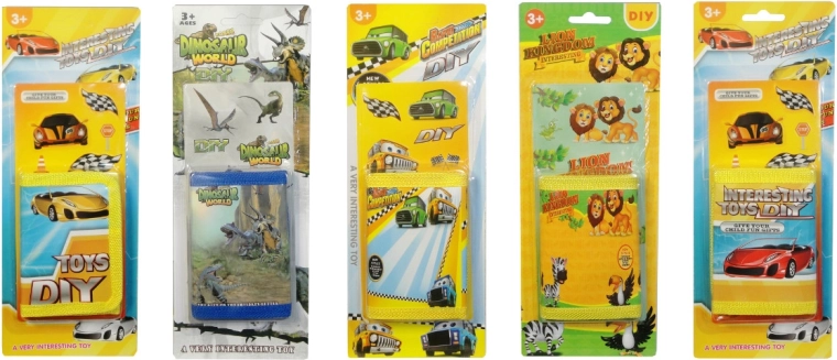 Gyerek pénztárca díszítő matricákkal