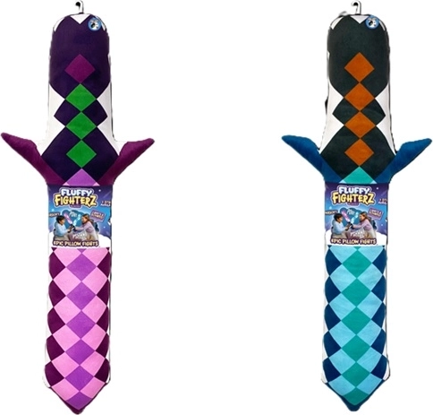 Fluffy Fighterz puha plüsskard fény- és hangeffektekkel - 1 darab