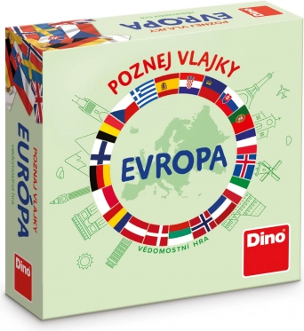 Dino Utazó játék Ismerd meg Európa zászlóit