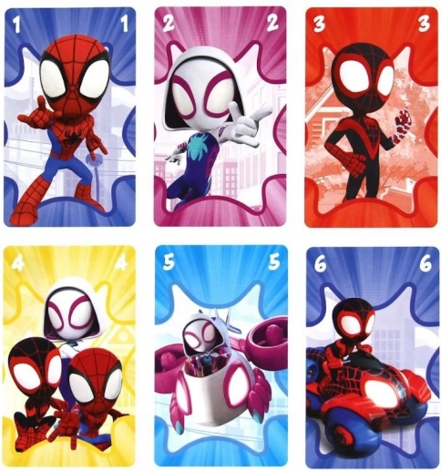 Színes kártyák Spidey hőseivel