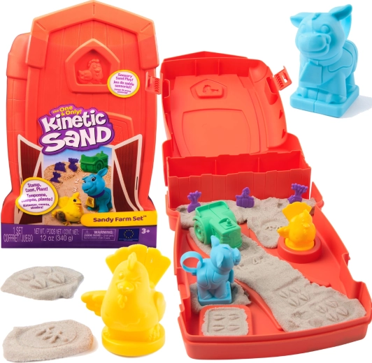 Kinetic Sand Sandy Farm kreatív készlet kinetikus homokkal