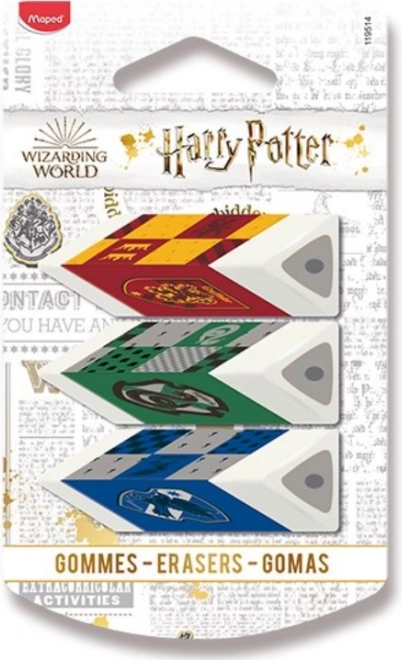 MAPED Harry Potter radír, 3 db-os készlet