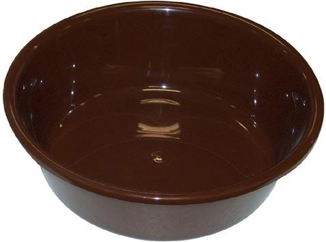 Műanyag mosdótál 36 cm, barna