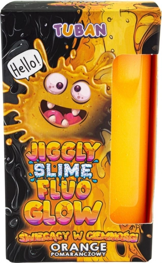 Tuban jiggle slime fluo narancssárga, sötétben világító 430 g