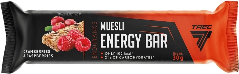 Trec energetikai müzliszelet áfonya és málna 30 g