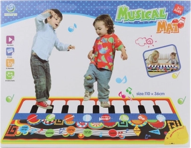Zenélő szőnyeg hangszerekkel – zongoraszőnyeg 110 × 36 cm