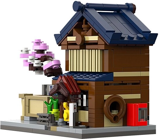 CaDA Mini japán nyilvános fürdő, Sento építőkészlet 1:65