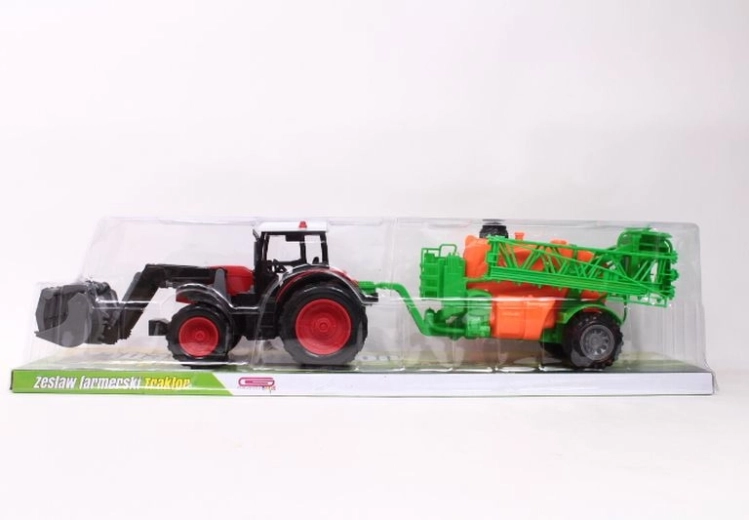Traktor mezőgazdasági munkagéppel (játék)