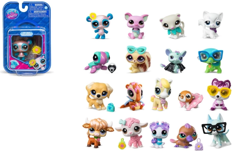 Littlest Pet Shop figura – gyűjthető kisállat kiegészítővel (vegyes változatok)