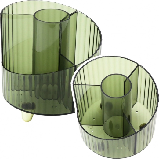 Átlátszó zöld írószer rendező