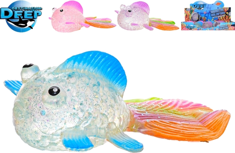 Nyújtható antistressz halacska 6 cm – arany