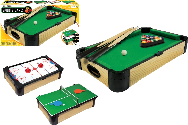 3az1-ben Triple-Play asztali biliárd 60 cm
