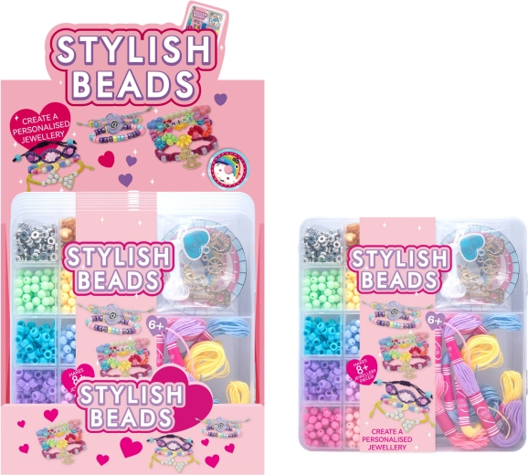 Gyöngyök és medálok karkötőkészítő készlete