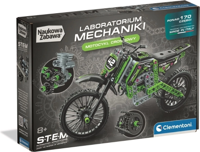 Laboratóriumi mechanika – crossmotor építőkészlet