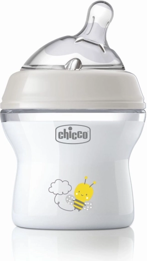 Chicco Natural Feeling antikólikás cumisüveg 150 ml, semleges, 0 hó+