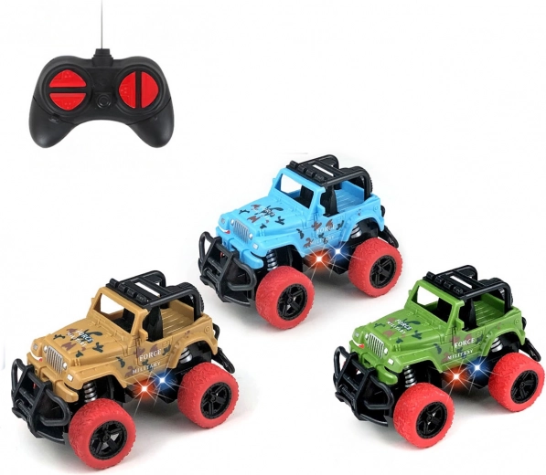 Távirányítós autó LED-effektekkel, 14,5 cm