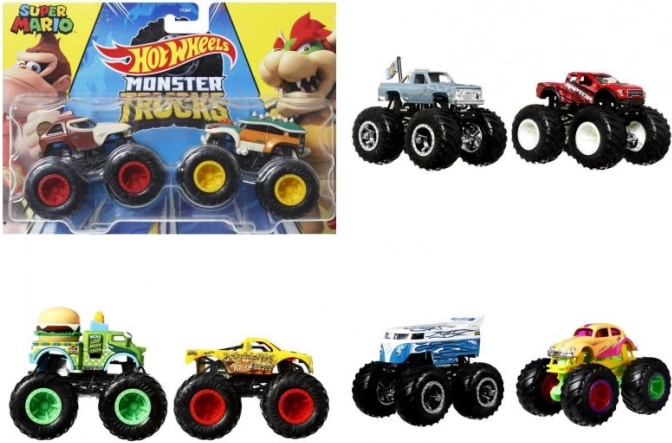 Hot Wheels Monster Trucks 1:64 duopack – különböző modellek