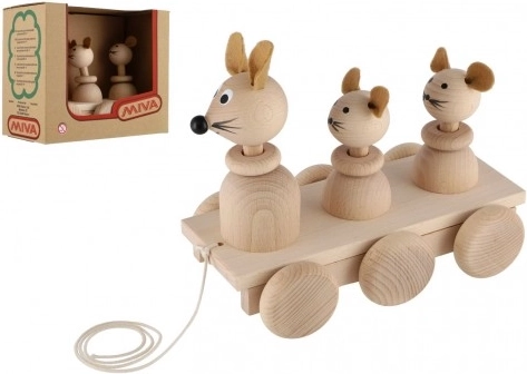 Fa húzható játék Három Egér