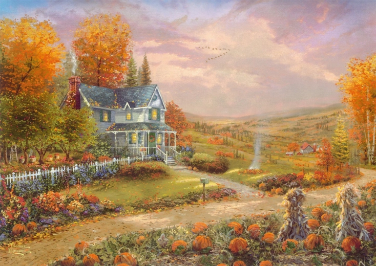 Puzzle Ősz az Apple Hillen 500 darab