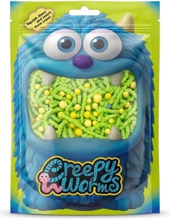 STNUX Creepy worms – zöld szenzoros kukacok