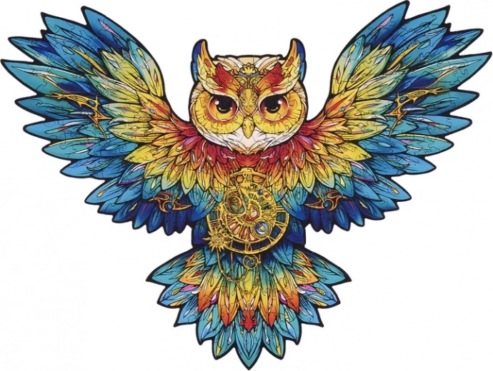 Fa puzzle Bagoly RoboTime