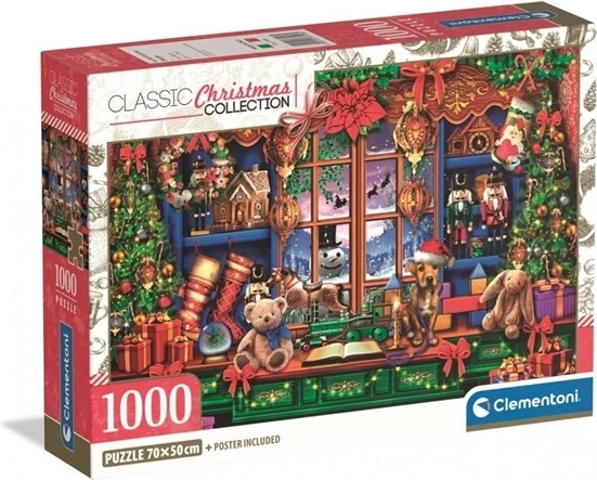 Clementoni puzzle 1000 darabos – karácsonyi boltocska