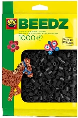 SES Creative vasalható gyöngyök fekete 1000 db