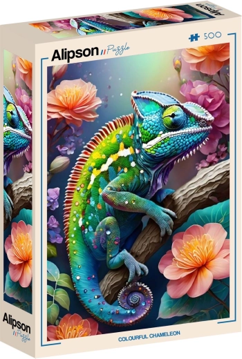 Alipson puzzle Színes kaméleon 500 darab