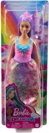 Barbie Dreamtopia hercegnő baba lila hajjal