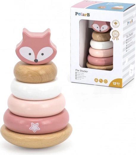 VIGA PolarB rókás fa rakosgató piramis