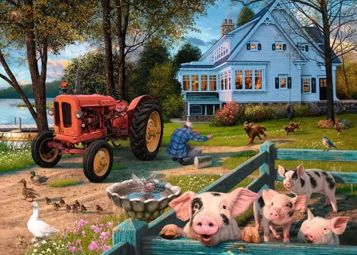 Ravensburger puzzle Élet vidéken XXL 300 darab