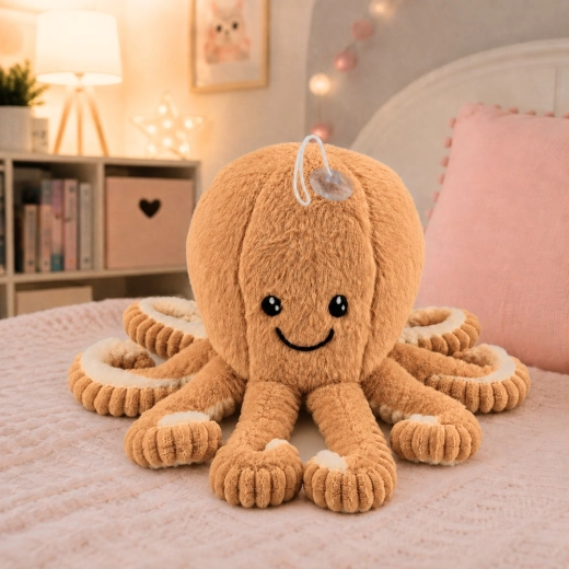 Puha plüss játék hímzett arccal