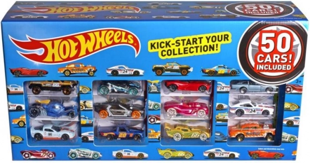 sada autók Hot Wheels 50 db