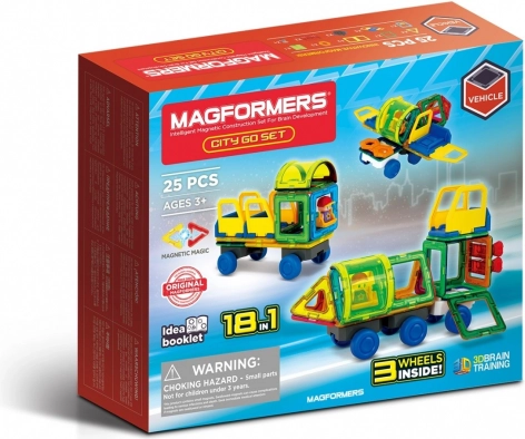 Mágneses kockák City Go Set 25 db