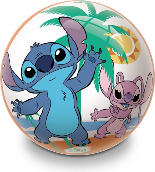 Felfújt műanyag labda STITCH 22 cm BioBall