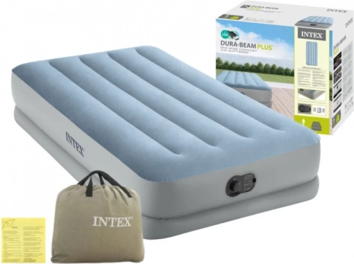 Felfújható egyszemélyes ágy 191 × 99 × 36 cm beépített USB elektromos pumpával Intex