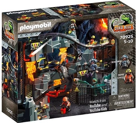 PLAYMOBIL DINO RISE dinoszauruszbánya bányakocsikkal és felvonóval